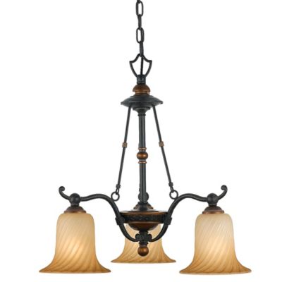 Genova 3-Light Downlight Chandelier by Quoizel - Starlight Lighting USA and Canada